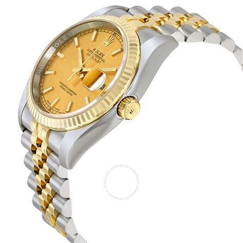 rolex datejust 36 116233 champagnerfarben|Rolex oyster steel watch.